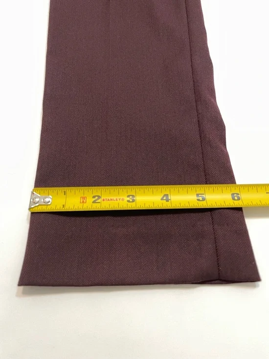 Banana Republic Martin Fit Women’s Burgundy Pants Size 4S - Picture 5 of 11
